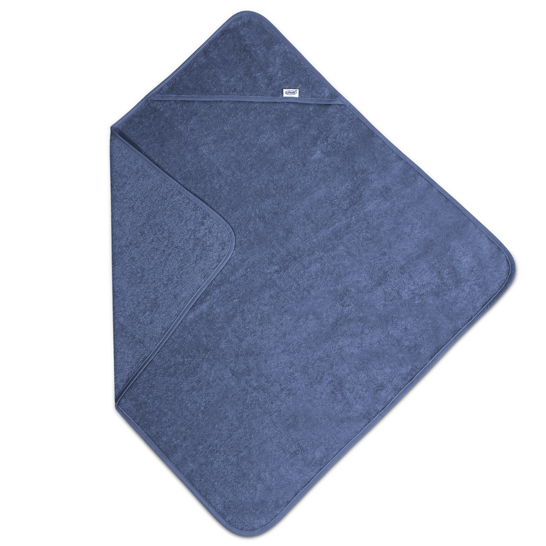 silk-blue Badeumhang Uni Line, Seide Blau