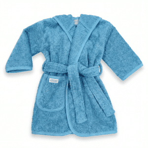 Bademantel Uni Line, Blau 0-12 Monate