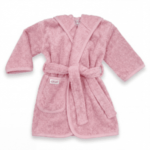 Bademantel Uni Line, Rosa 0-12 Monate