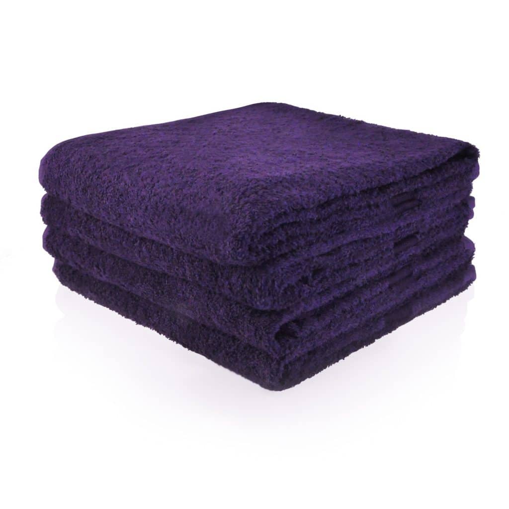 Lashuma Linz Handdoek, katoen, theedoeken, paars, 50 x 50 cm
