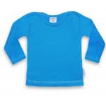 T-Shirt Uni lange mouw turquoise 50-56