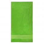 Douchelaken met brede band 15cm lime