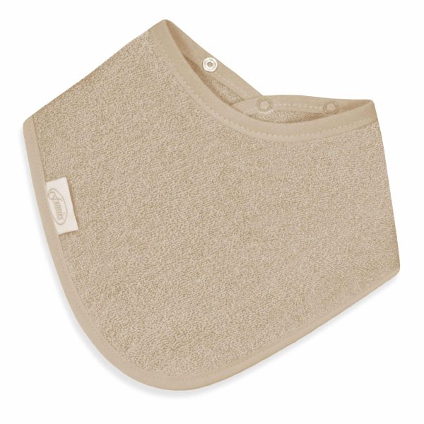 Bandana Lätzchen Uni Line, Creme