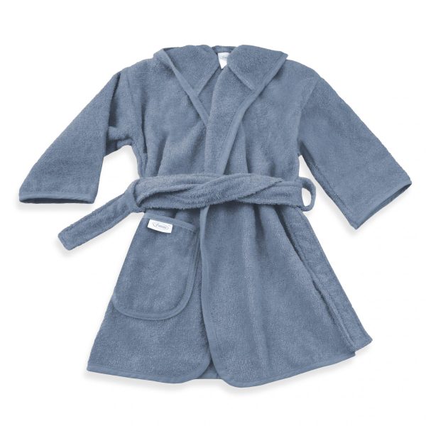 Badjas Uni Line, Grey/blue 2-4jr