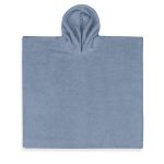 Poncho grau/blau, L