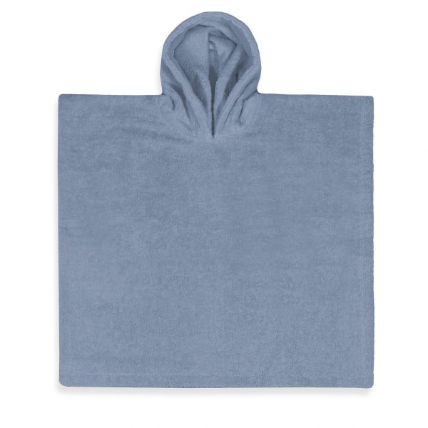 Poncho grey/blue, L