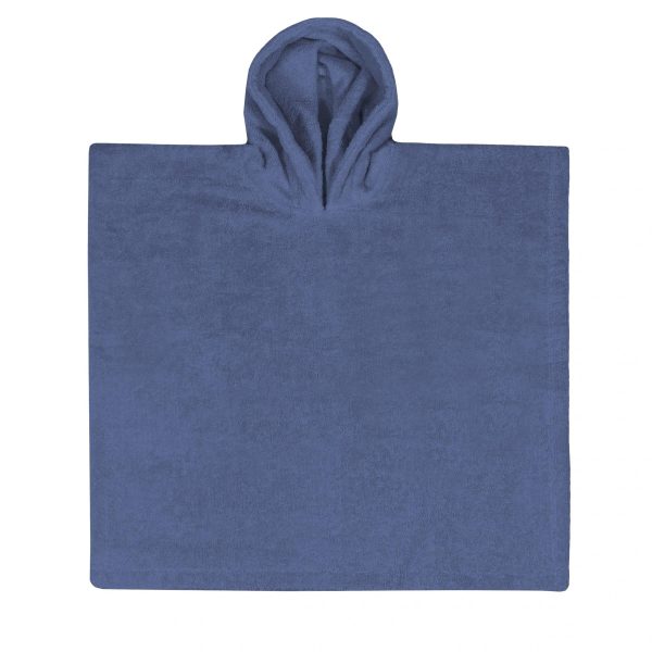 Poncho silk blue, L