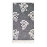 Hamamdoek Skull grijs