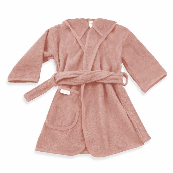 Badjas Uni Line, Sandstone pink 2-4jr