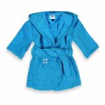 Badjas Oexie Line, Turquoise 0-12mnd (per 5 stuks)