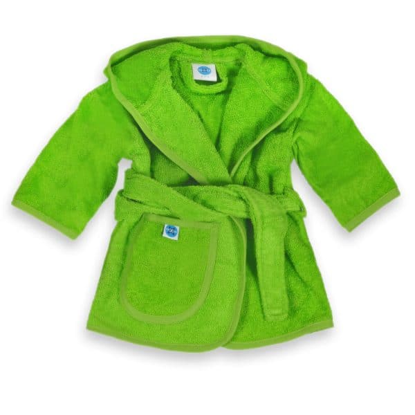 Badjas Oexie Line, Groen 0-12mnd (per 5 stuks)
