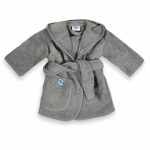 Badjas Oexie Line, Antraciet 0-12mnd (per 5 stuks)