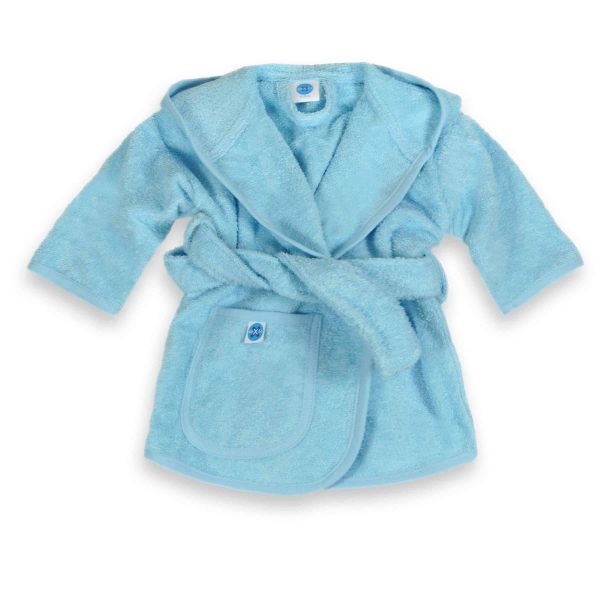 Badjas Oexie Line, Blauw 0-12mnd (per 5 stuks)
