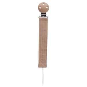 Speenkoord met clip, Caramel