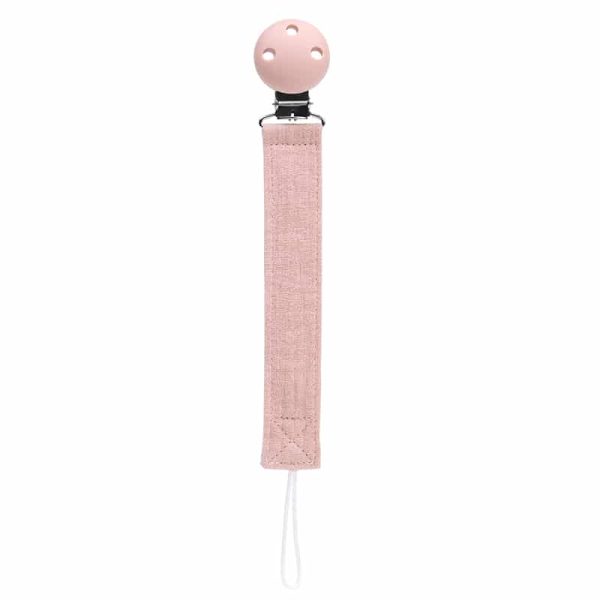 Speenkoord met clip, Rosebud