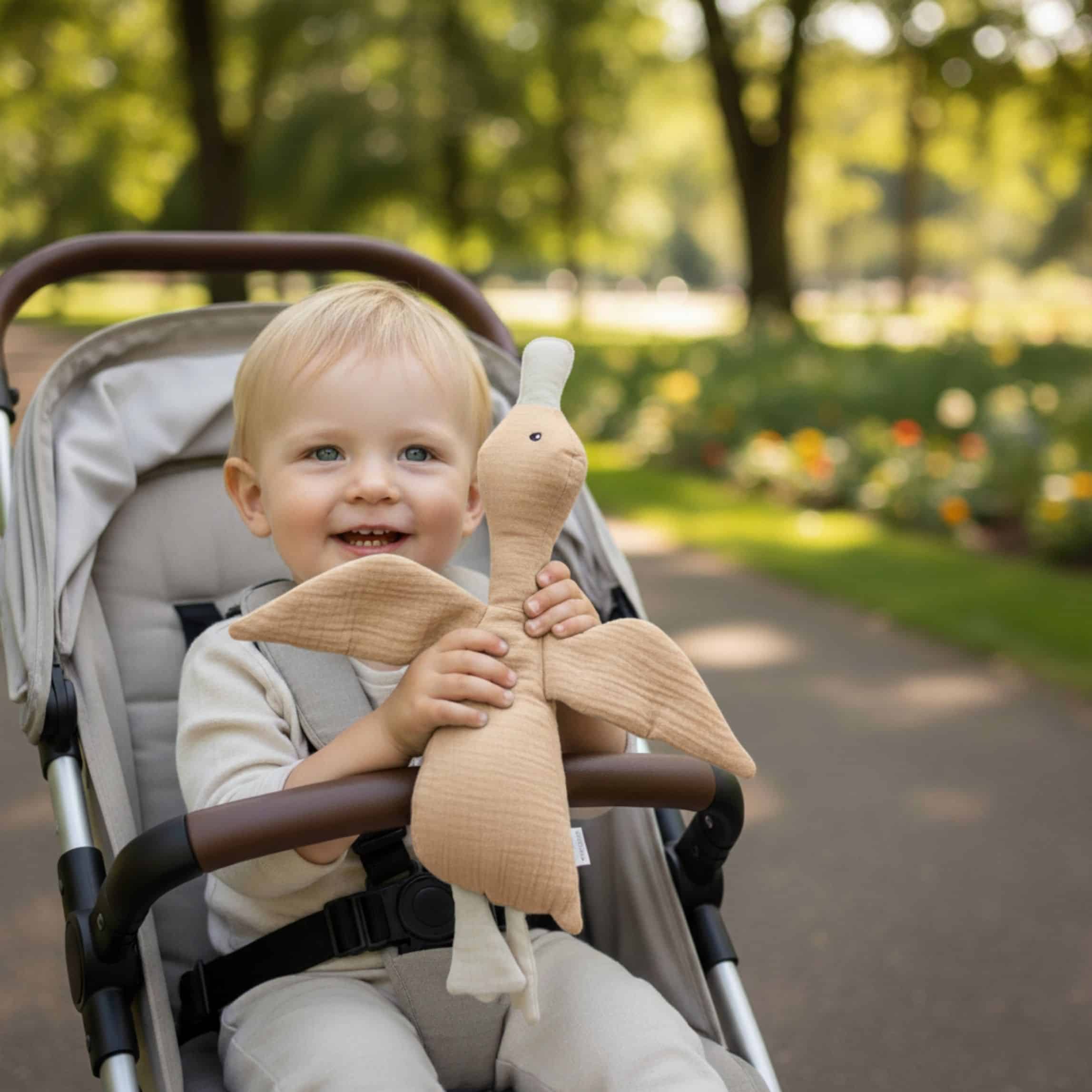 Knuffel Eend, Cream - Afbeelding 2
