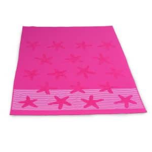 Strandlaken Zeester fuchsia 70 x 140cm
