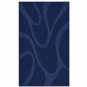 Sauna / Strandlaken Waves XXL - 100x200cm navy