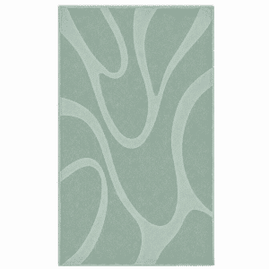 Sauna / Strandlaken Waves XXL - 100x200cm Stone green
