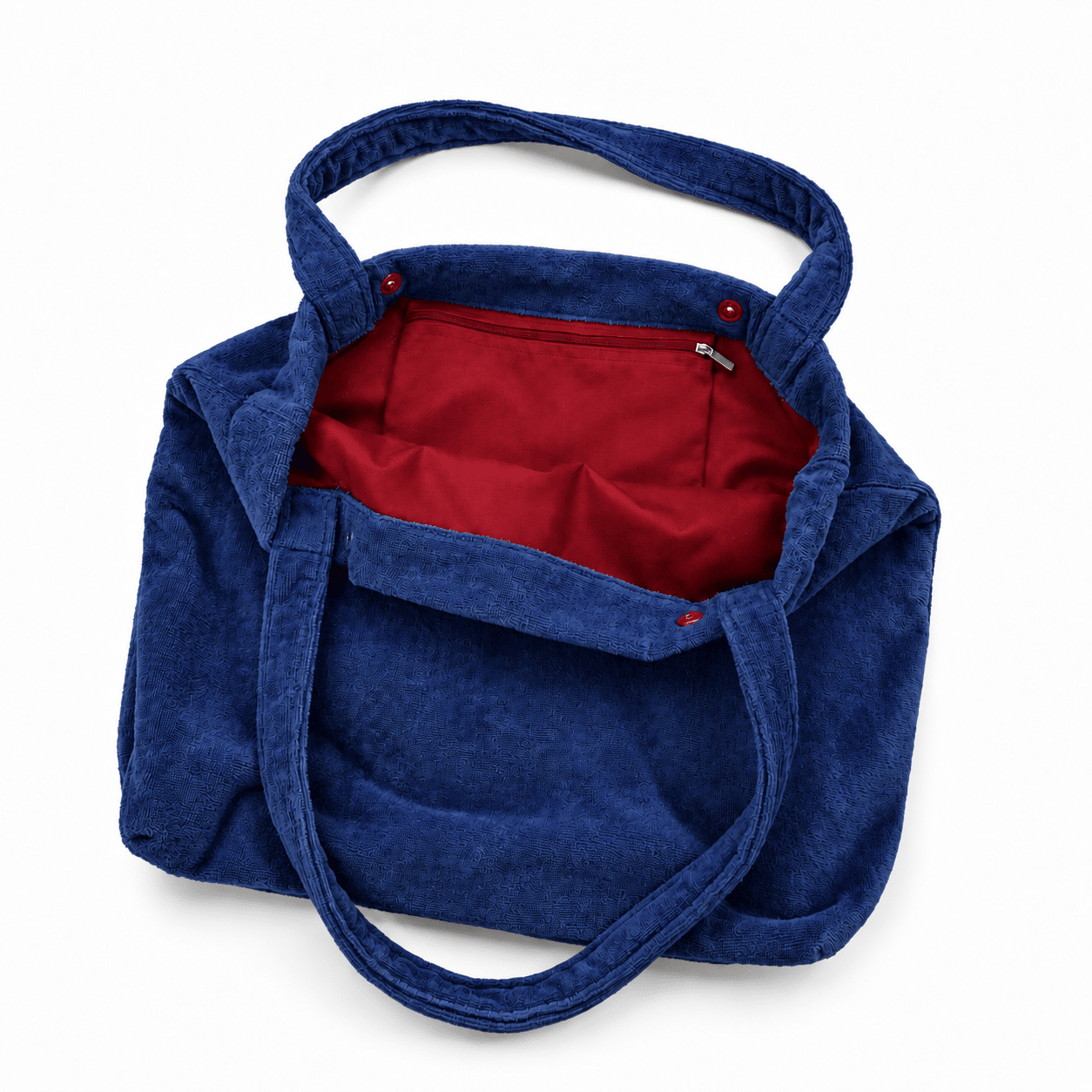 Mombag Velours Navy - Afbeelding 2